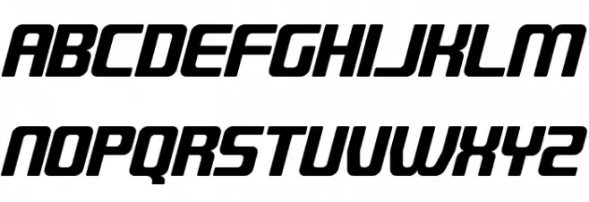 QUUB Black_Italic_R Шрифта ВЕРХНИЙ