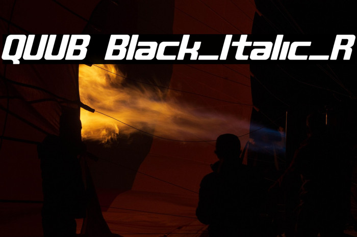 QUUB Black_Italic_R Example 2