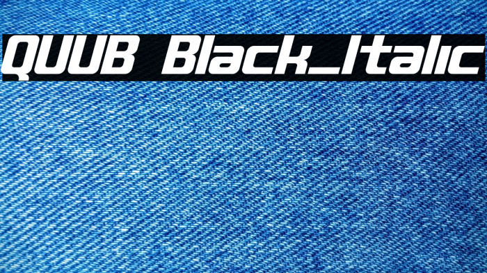 QUUB Black_Italic Example 2