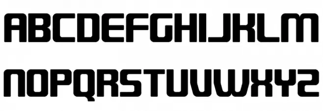 QUUB Black_R Шрифта ВЕРХНИЙ