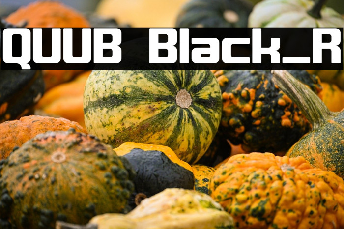 QUUB Black_R Example 1