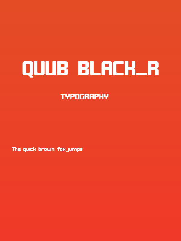 QUUB Black_R Poster