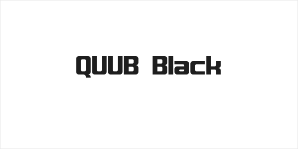 QUUB Black Logo