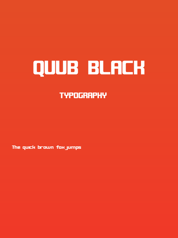 QUUB Black Poster