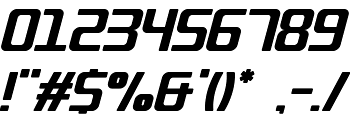 QUUB Bold_Italic_R Font OTHER CHARS