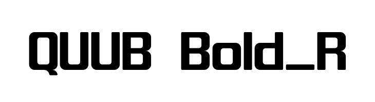 QUUB Bold_R  لخطوط تنزيل