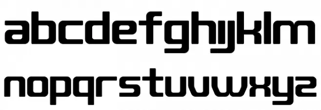 QUUB Bold_R फ़ॉन्ट लोअरकेस