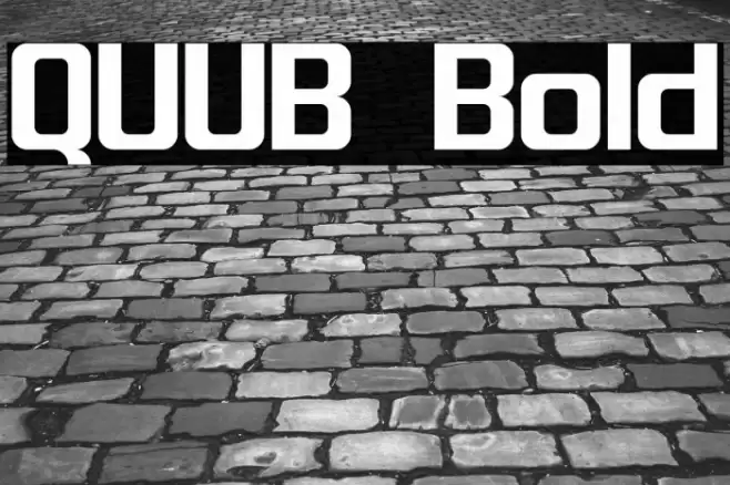QUUB Bold Font examples