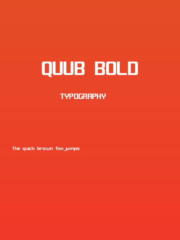 QUUB Bold Poster