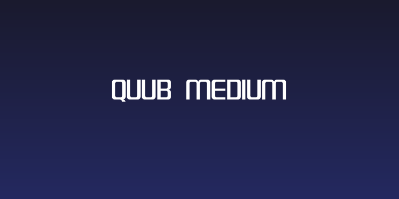QUUB Medium Social Header
