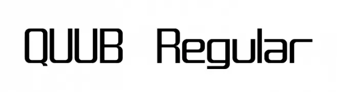 QUUB Regular  Fuentes Gratis Descargar