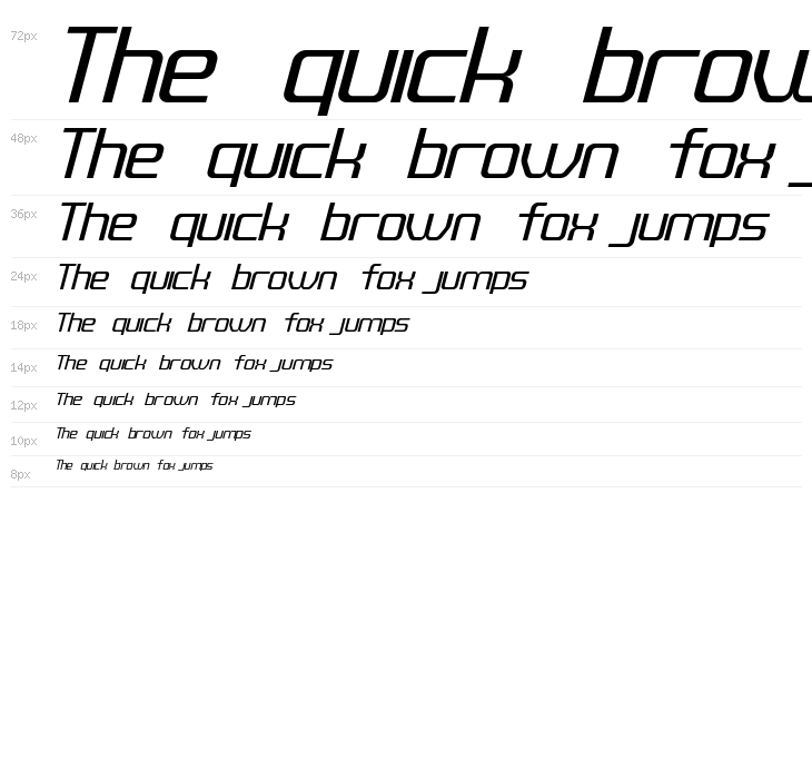 QUUB Regular_Italic Waterfall