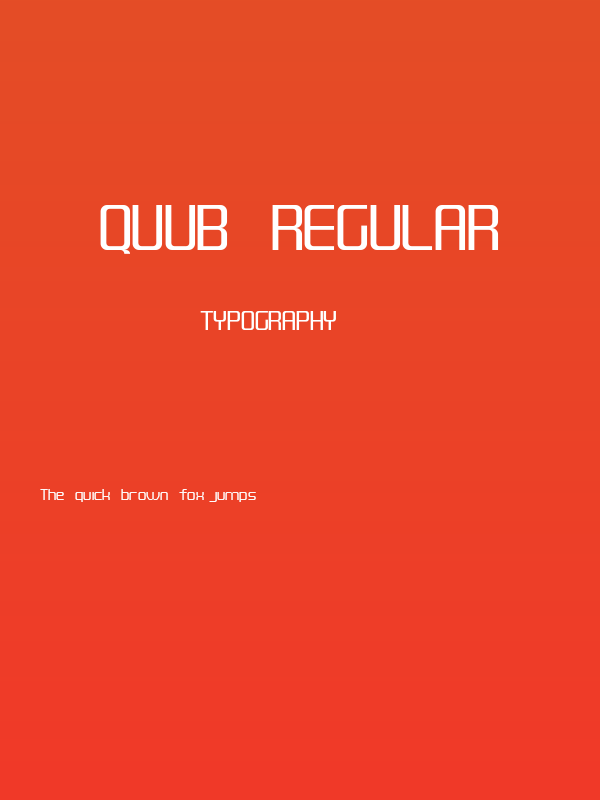 QUUB Regular Poster