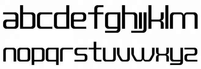 QUUB Regular Font LOWERCASE