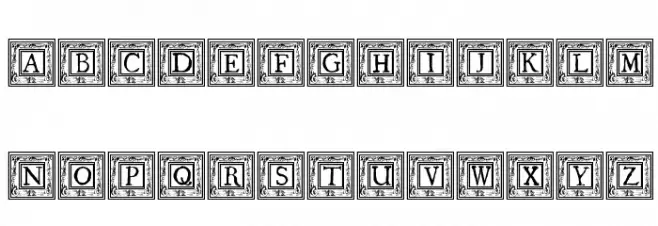 QuaNauticale_Initials_No1 Caratteri MAIUSCOLE