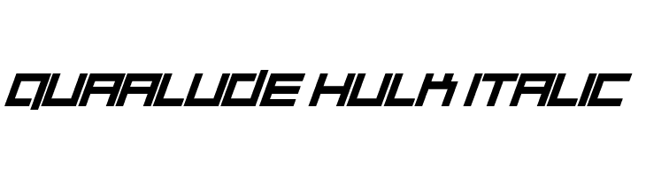 Quaalude hulk Italic لخطوط تنزيل