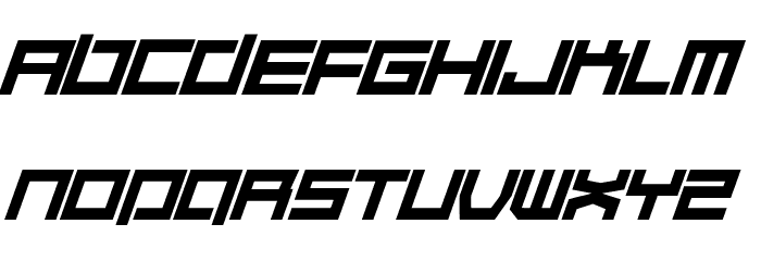 Quaalude hulk Italic Font LOWERCASE