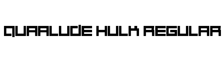 Quaalude hulk Regular Font