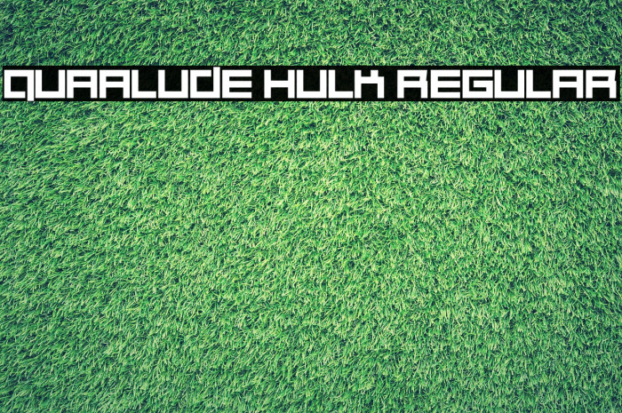 Quaalude hulk Regular Font examples
