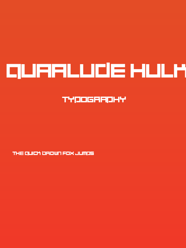 Quaalude hulk Regular Poster