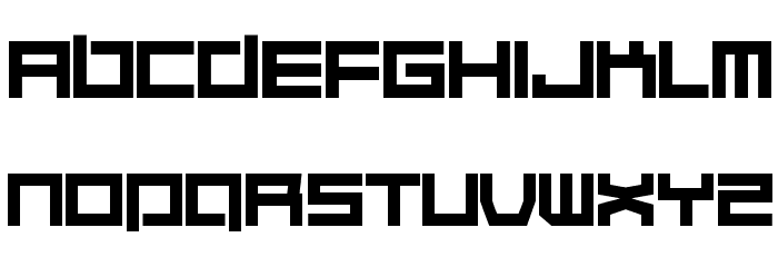 Quaalude hulk Regular Font LOWERCASE