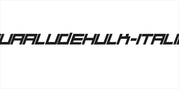 Quaaludehulk-Italic Logo
