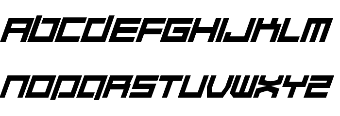 Quaaludehulk-Italic Font LOWERCASE