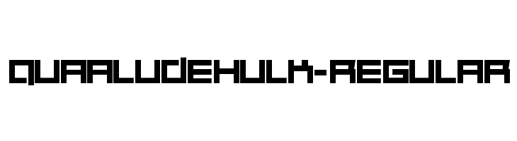 Quaaludehulk-Regular لخطوط تنزيل