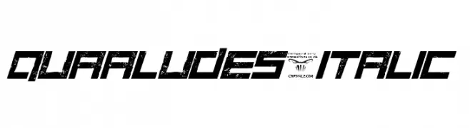 Quaaludes-Italic  Скачать бесплатные шрифты