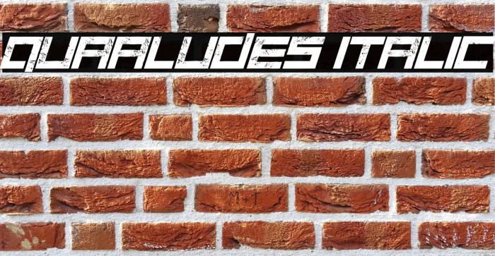 Quaaludes Italic Example 1