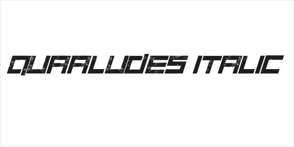 Quaaludes Italic Logo