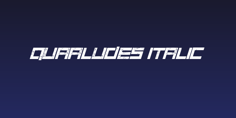 Quaaludes Italic Social Header