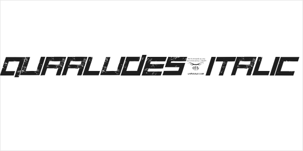 Quaaludes-Italic Logo