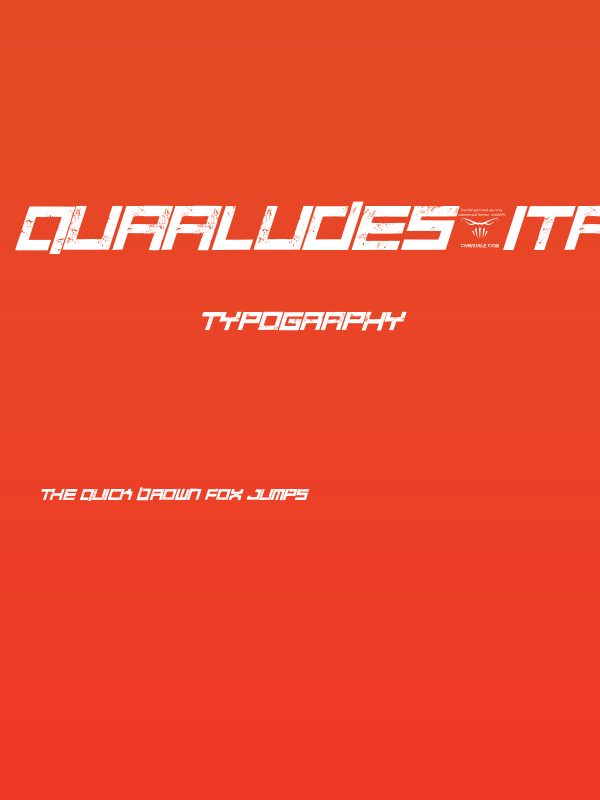 Quaaludes-Italic Poster