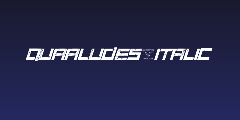 Quaaludes-Italic Social Header