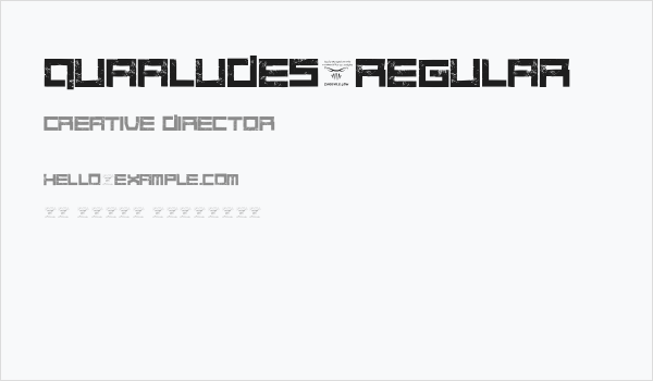 Quaaludes-Regular Business Card