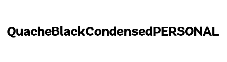QuacheBlackCondensedPERSONAL  नि: शुल्क फ़ॉन्ट्स डाउनलोड