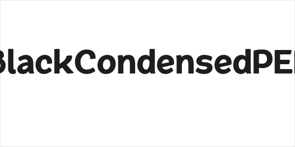QuacheBlackCondensedPERSONAL Logo