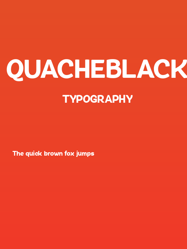 QuacheBlackCondensedPERSONAL Poster