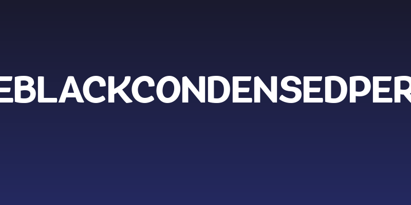 QuacheBlackCondensedPERSONAL Social Header