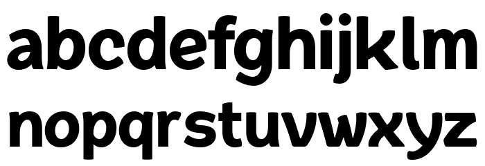 QuacheBlackCondensedPERSONAL Font LOWERCASE