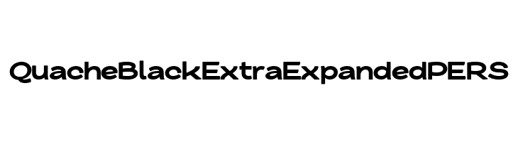 QuacheBlackExtraExpandedPERS  les polices de caractères gratuit tlcharger