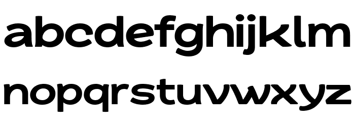 QuacheBlackExtraExpandedPERS Font LOWERCASE