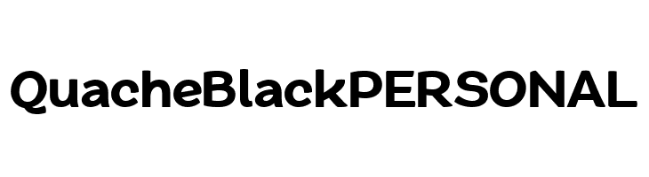 QuacheBlackPERSONAL  नि: शुल्क फ़ॉन्ट्स डाउनलोड