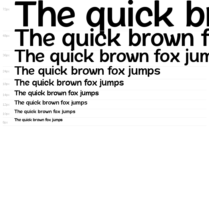 QuacheBoldCondensedPERSONAL Waterfall