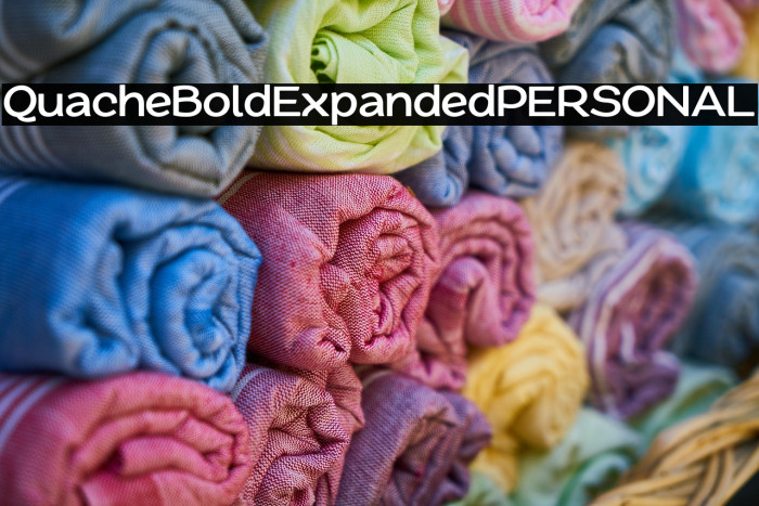 QuacheBoldExpandedPERSONAL Example 2