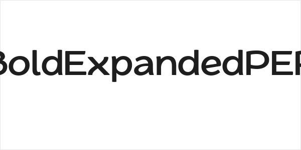 QuacheBoldExpandedPERSONAL Logo