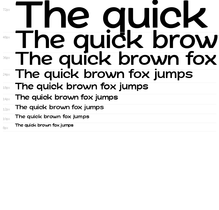 QuacheBoldExpandedPERSONAL Waterfall