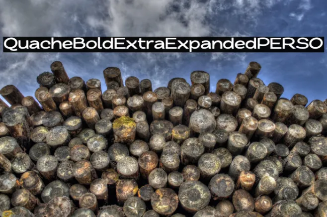 QuacheBoldExtraExpandedPERSO Example 1
