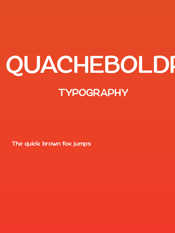 QuacheBoldPERSONAL Poster